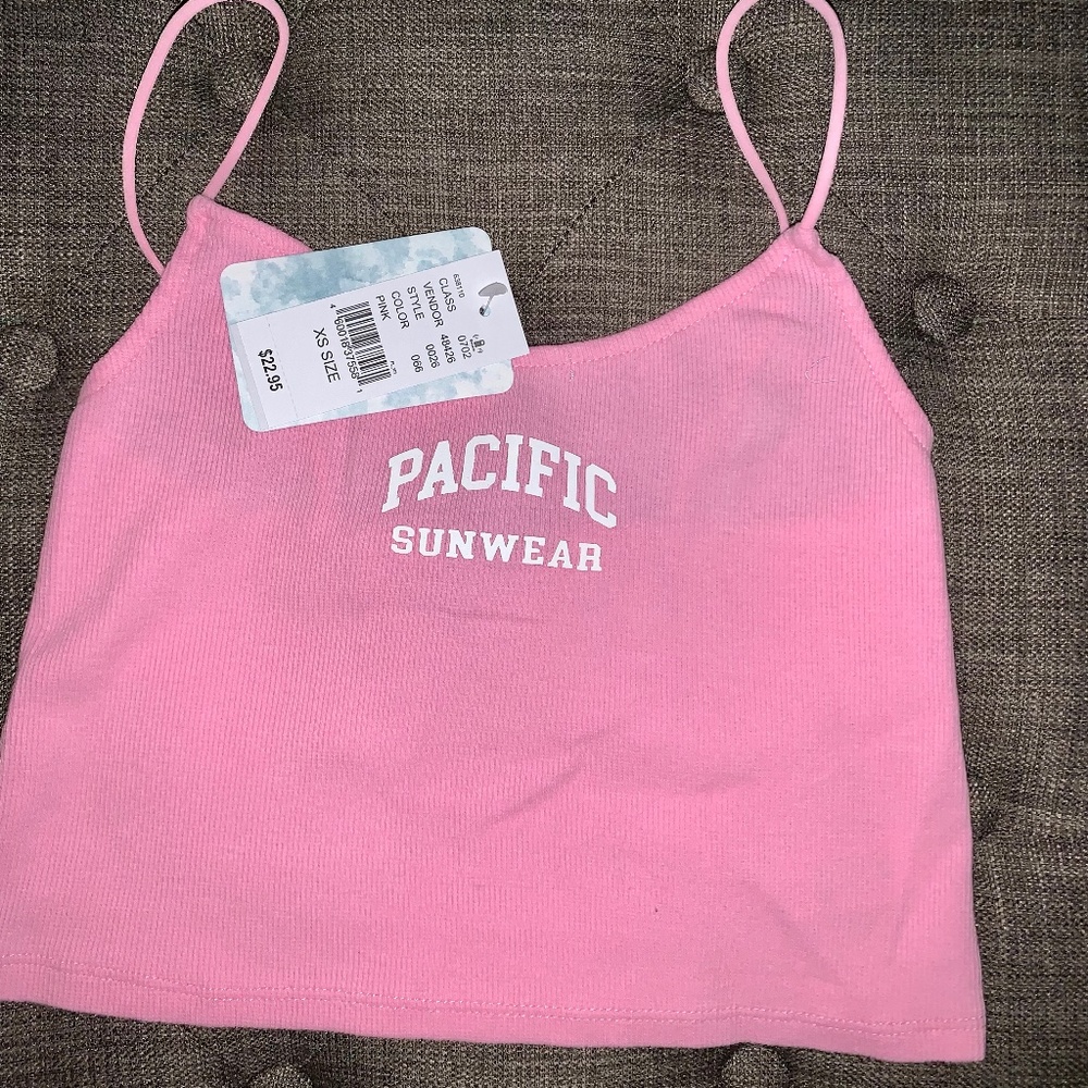 Pacsun XS Pink Pacific Sunwear Crop Tank